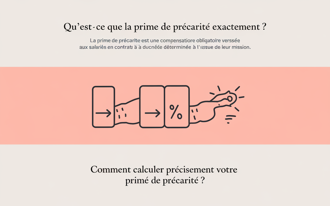 Calcul prime précarité méthode standardisée